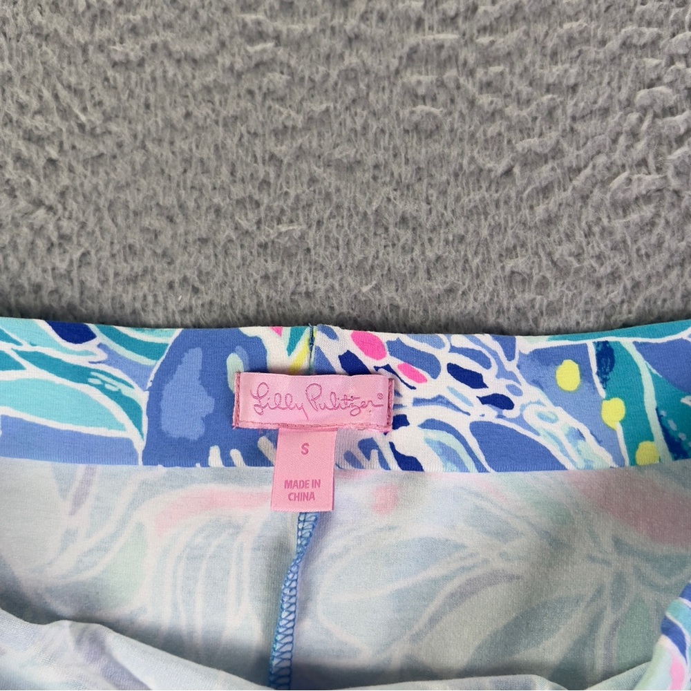 Lilly Pulitzer Laurana Off the Shoulder Dress Womens Small Bennet Blue Seas - Picture 8 of 10